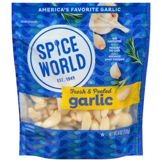 Spice World Fresh Peeled Garlic