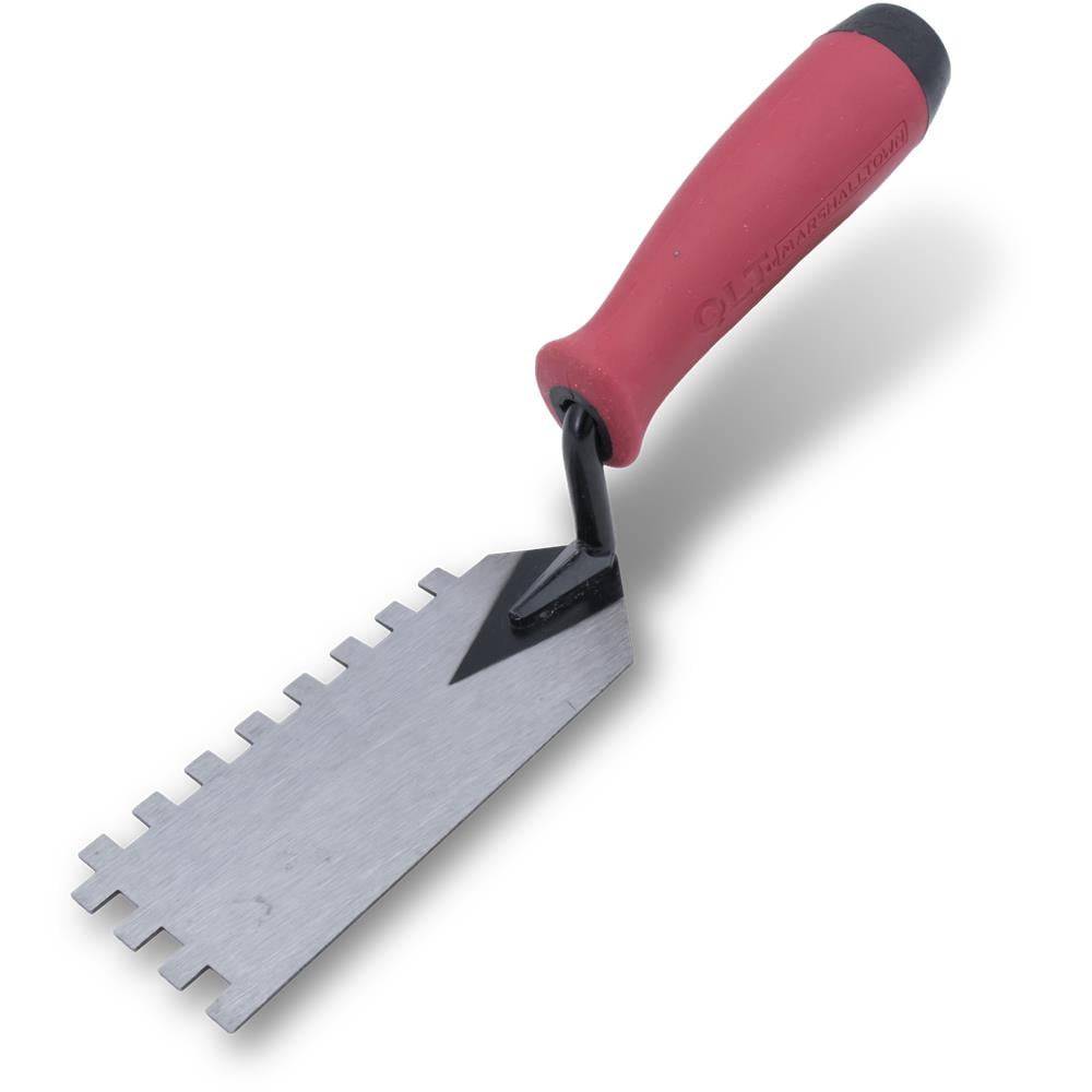 Marshalltown 1/4-in x 1/4-in x 1/4-in Ground Steel Square Notch Ceramic Floor Trowel | MT71