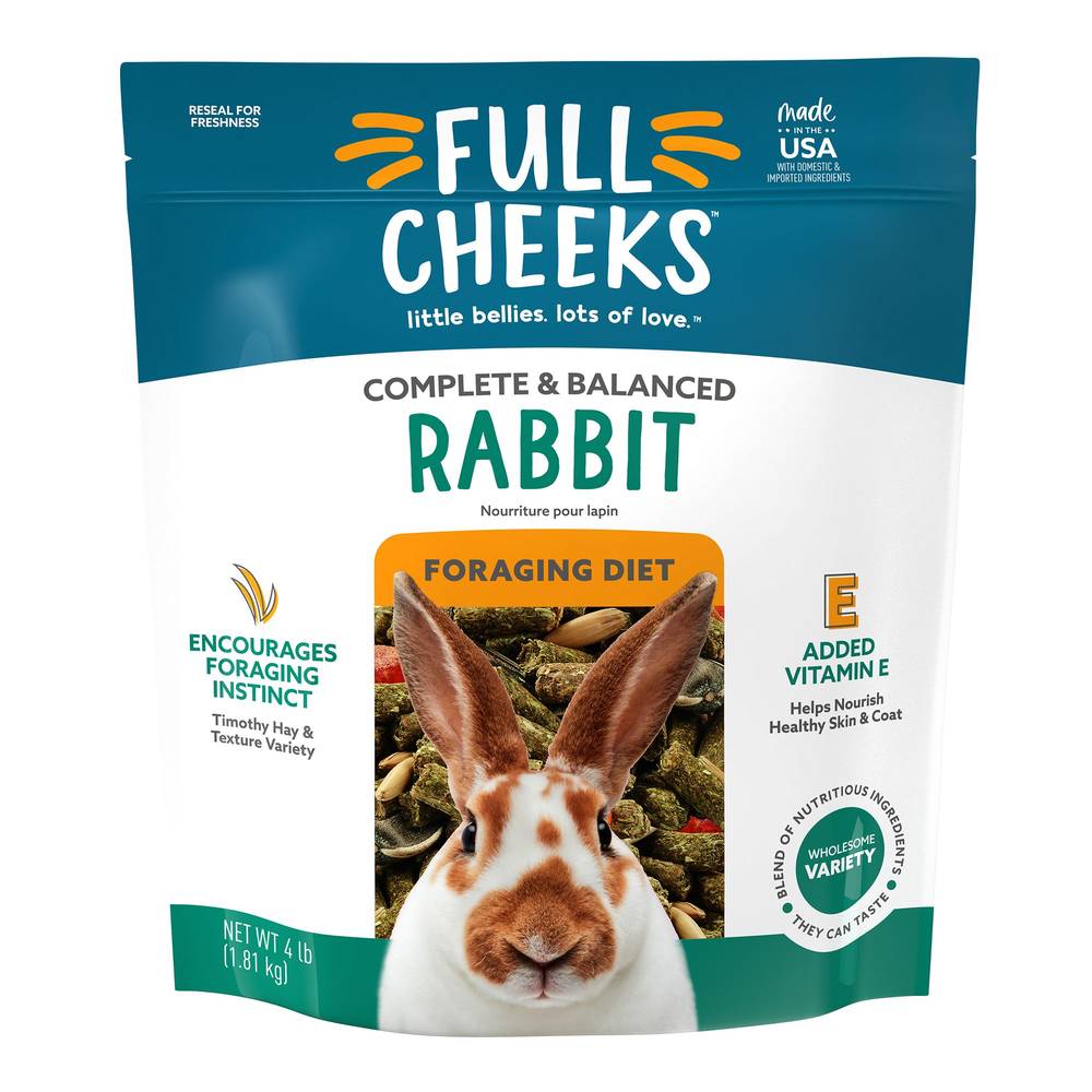 Full Cheeks™ Rabbit Foraging Diet (Size: 4 Lb)