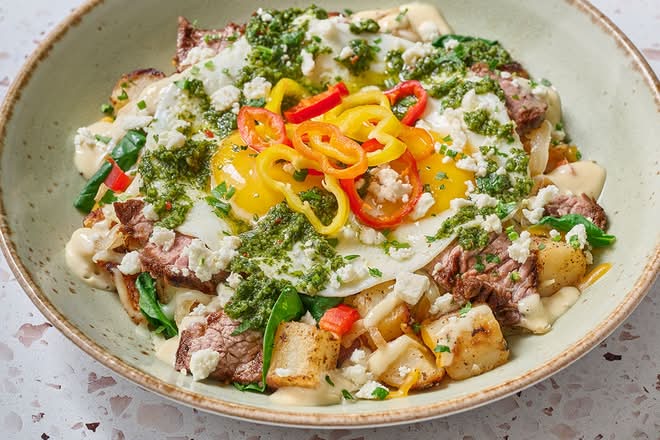 Chimichurri Steak & Eggs Hash