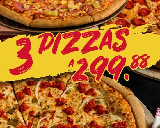 3 Pizzas por Precio ESPECIAL 🤩🍕🍕🍕🌟