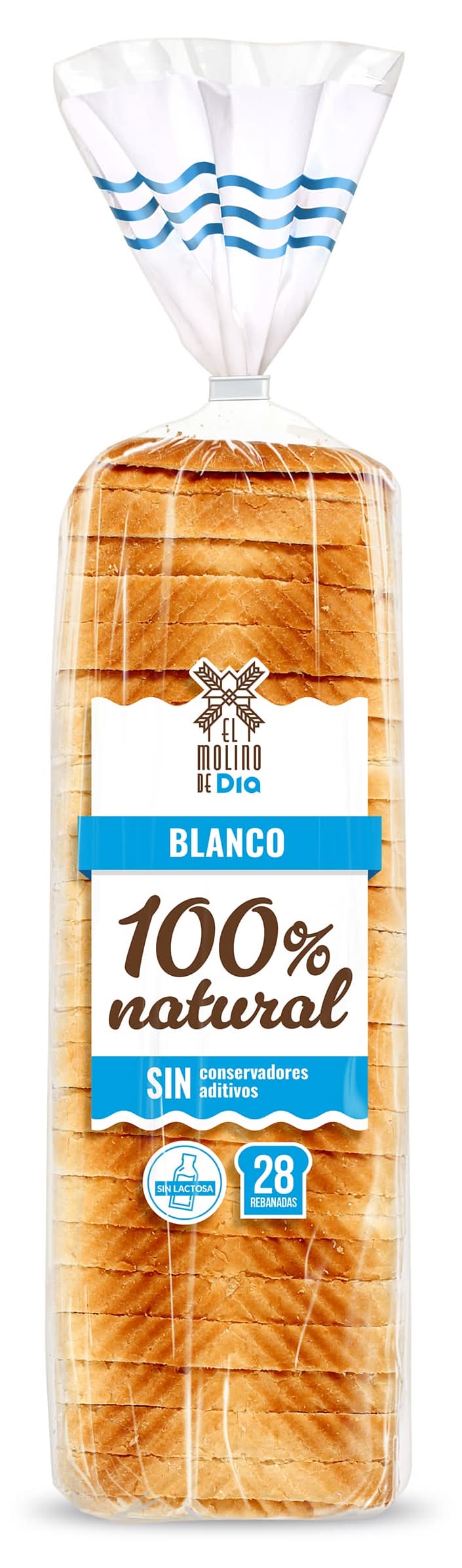 Pan De Molde Formato Familiar El Molino De Dia Bolsa 820 G