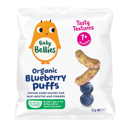 Baby Bellies Organic Puffs Blueberry 12g