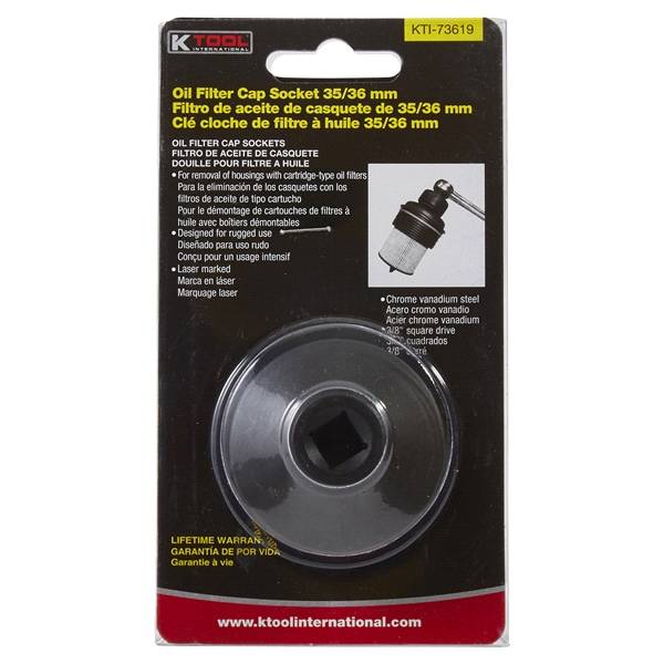 K-Tool Oil Filter Cap Socket For Ford Applications, 35/36 mm