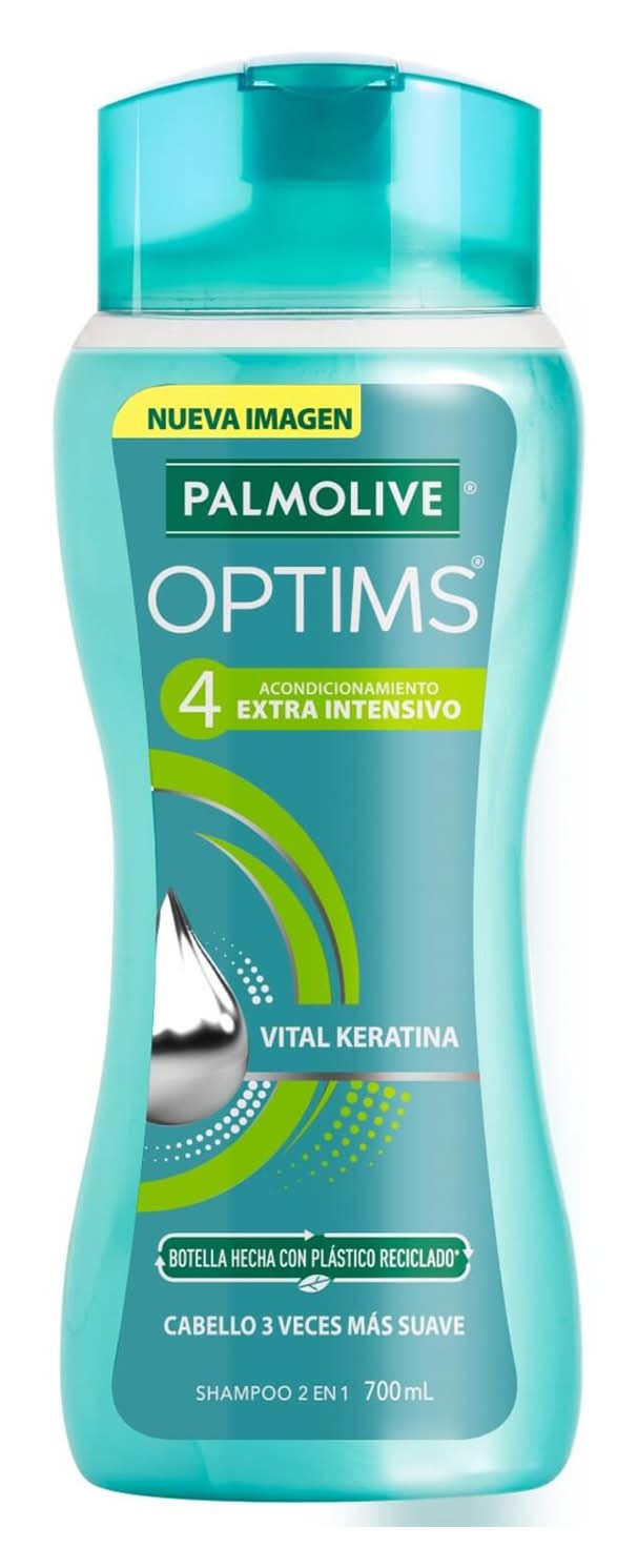 Palmolive · Optims shampoo 2 en 1 vital keratina (700 ml)