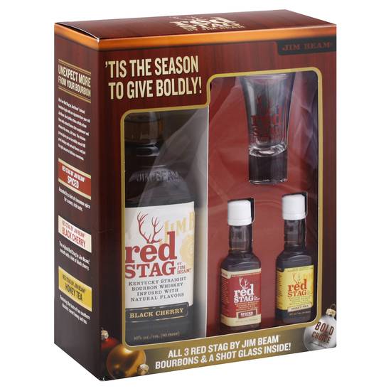Jim Beam Red Stag Black Cherry Bourbon Whiskey (750 ml)
