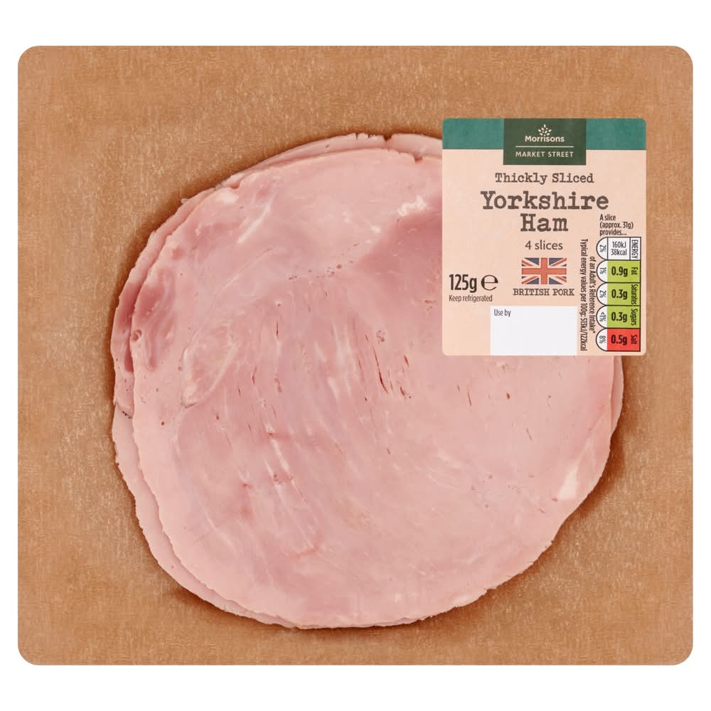 Morrisons The Deli on Market Street Thickly Sliced Yorkshire Ham (4 pack)
