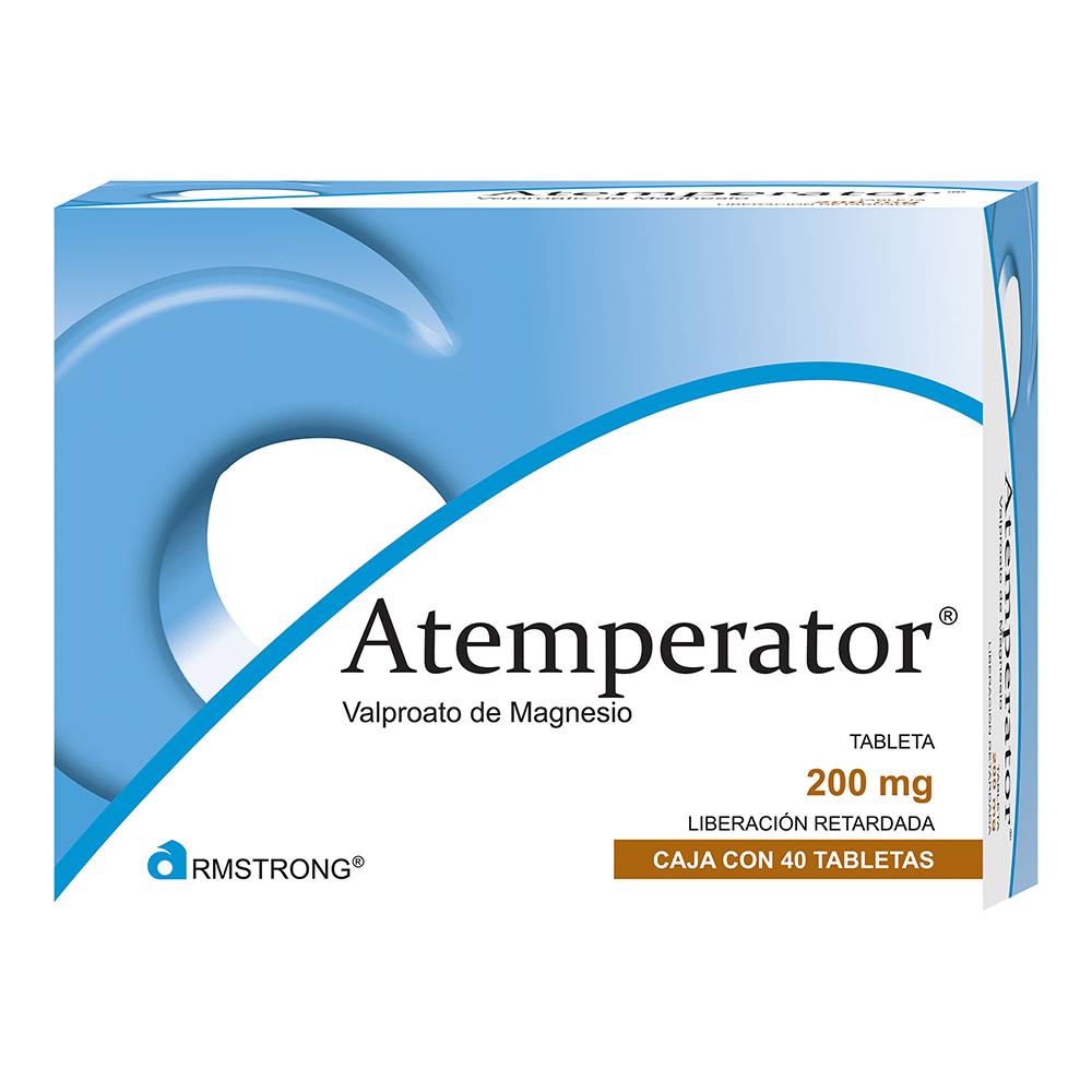 Armstrong atemperator valproato de magnesio tabletas 200 mg (40 piezas)