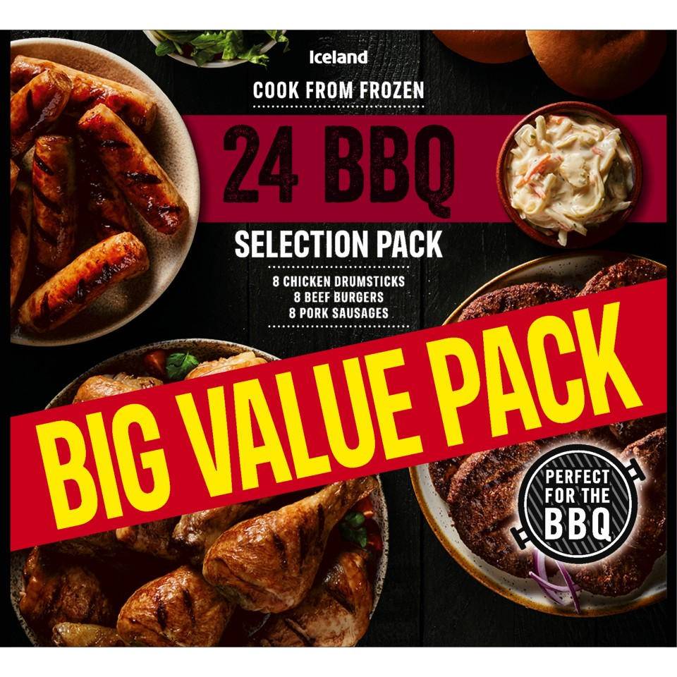 Iceland 24 (approx.) BBQ Selection Pack 1.8kg