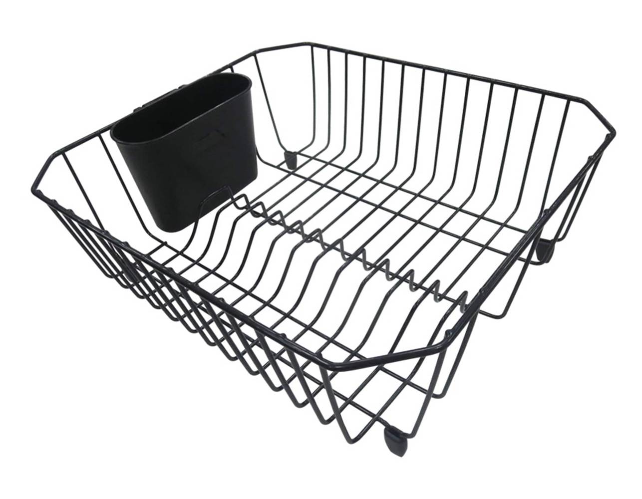 Style Selections 12.6-in W x 14.37-in L x 5.31-in H Metal Dish rack | 46002EKELG