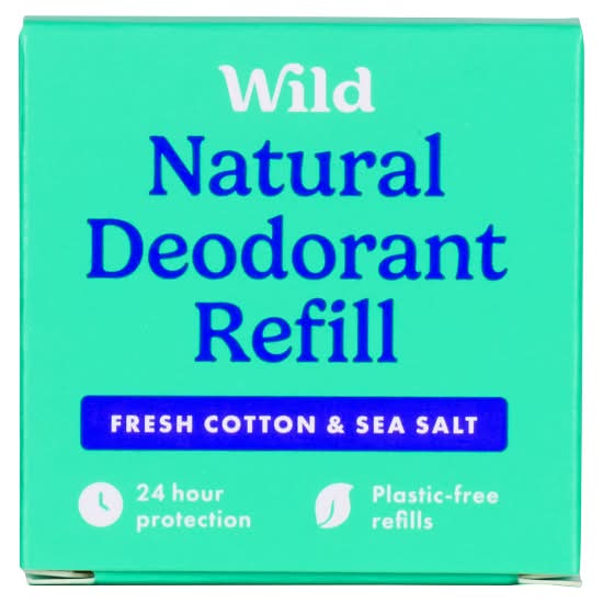 Wild Cotton & Sea Salt Natural Deodorant Refill (40g)