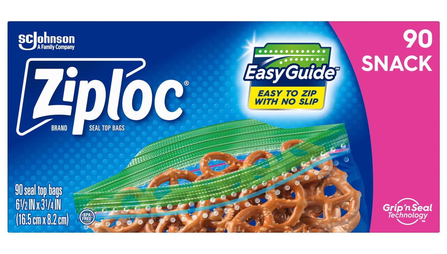 Ziploc Snack Seal Top Bags