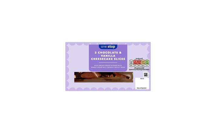 One Stop Chocolate and Vanilla Cheesecake (398352) 2 pack