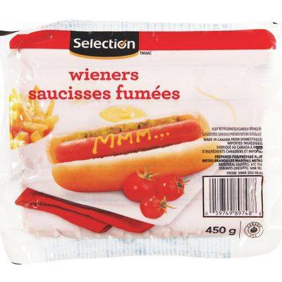 Selection saucisses fumées wieners - wieners smoked sausages