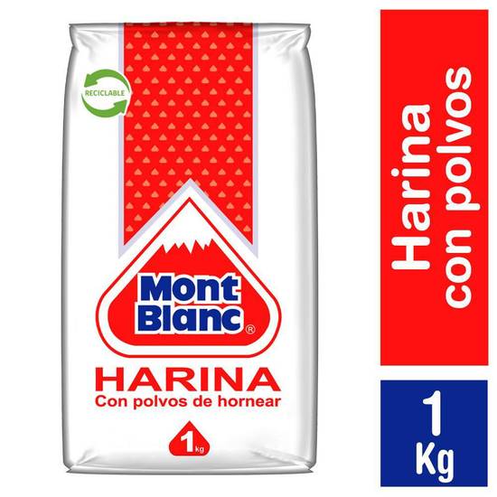 Mont blanc harina con polvos de hornear (bolsa 1 kg)