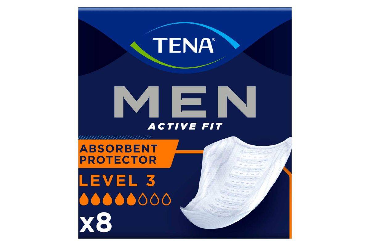 TENA Men Level 3 Incontinence Absorbent Protector - 8 pack