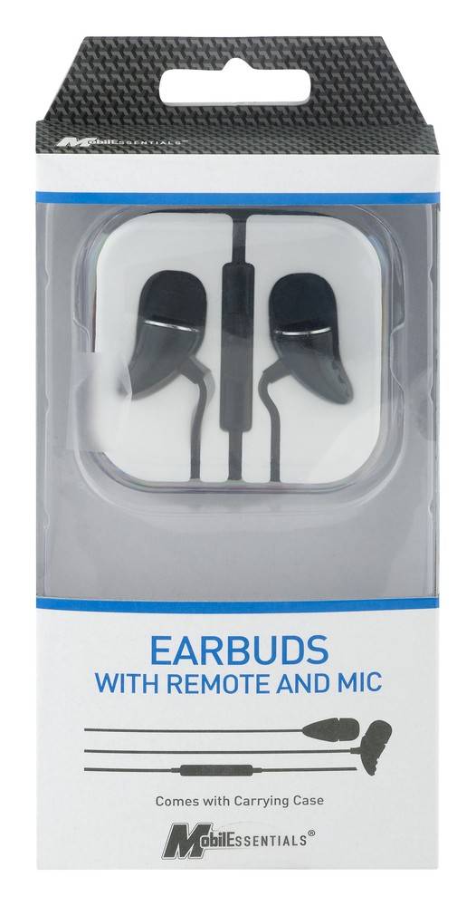 MobilEssentials Earbuds With Remote and Mic