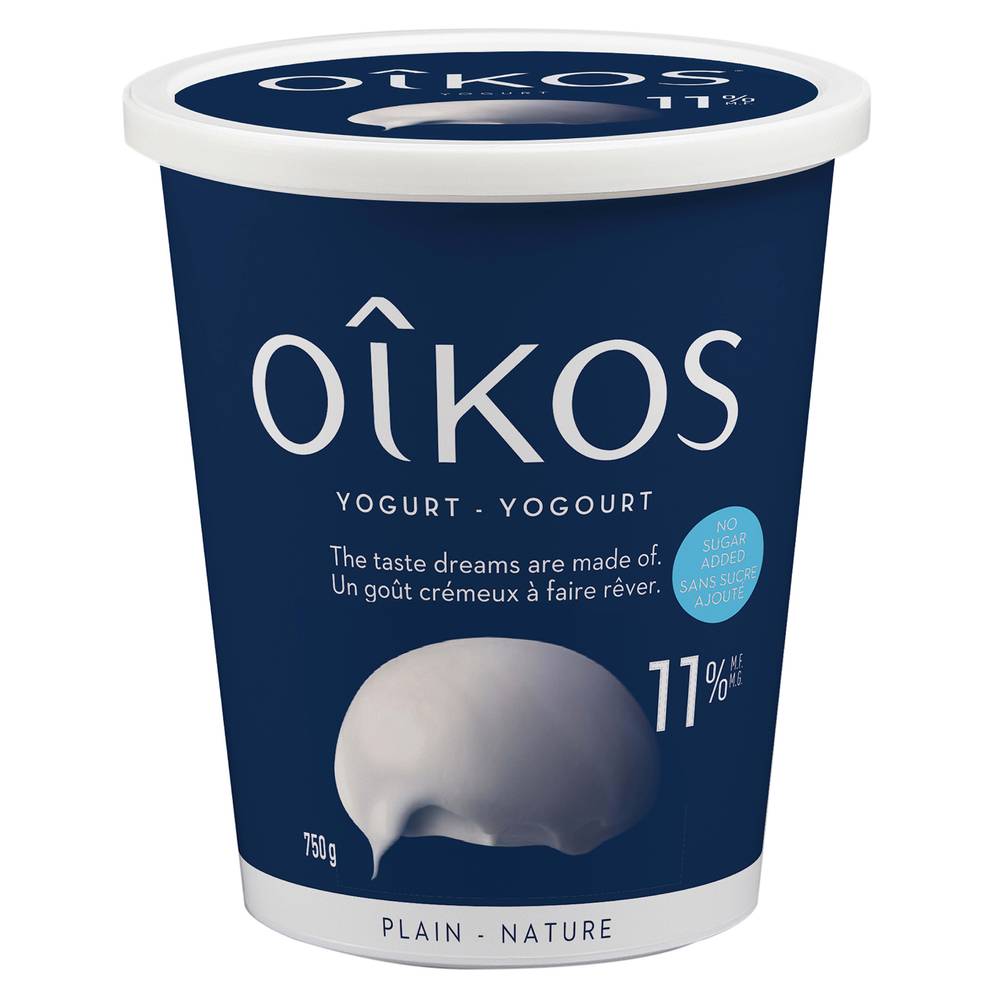 Oikos Plain Extra Creamy Yogurt 11% (750 g)