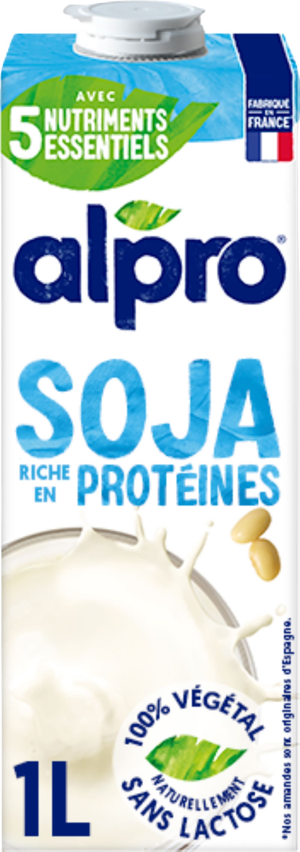Alpro - Boisson au soja riche en protéines (1L)