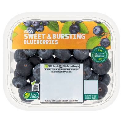 Asda Sweet & Bursting Blueberries 150g