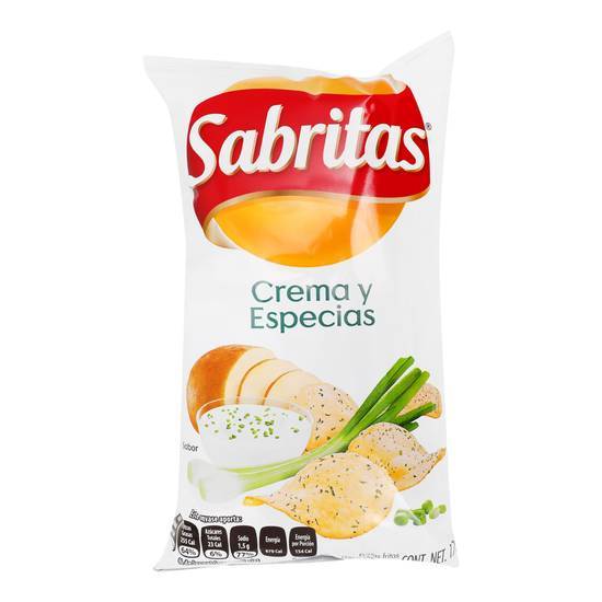 Sabritas papas crema y especias