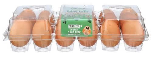 Sprouts Organic Cage Free Large Grade A Brown Eggs