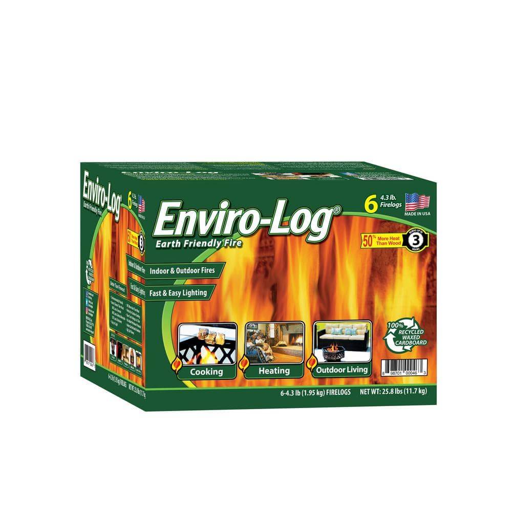 EnviroLog Earth Friendly Fire Logs (6 ct)