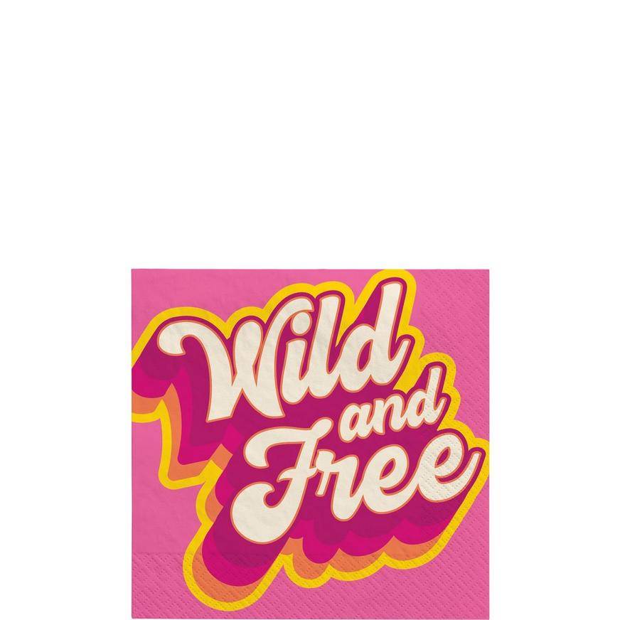 Wild Free Paper Beverage Napkins, 5in, 40ct - Throwback Summer