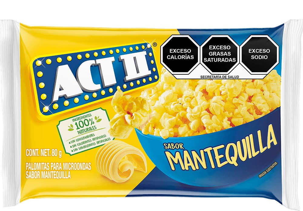 Act II · Palomitas para microondas, mantequilla (80 g)