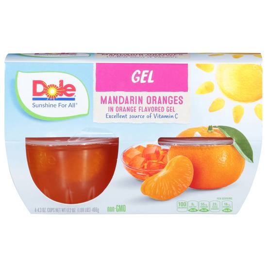 Dole Mandarins in Orange Gel Cups