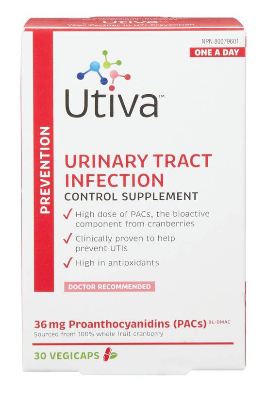 Utiva Urinary Tract Infection Vegicaps 36 mg (30 units)