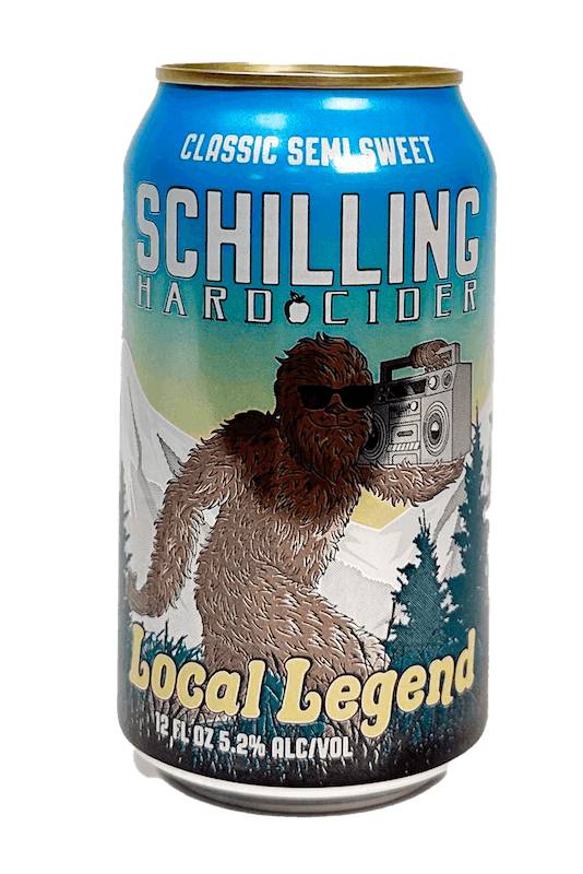Schilling Local Legend Cider, 12oz cider (5.2% ABV)