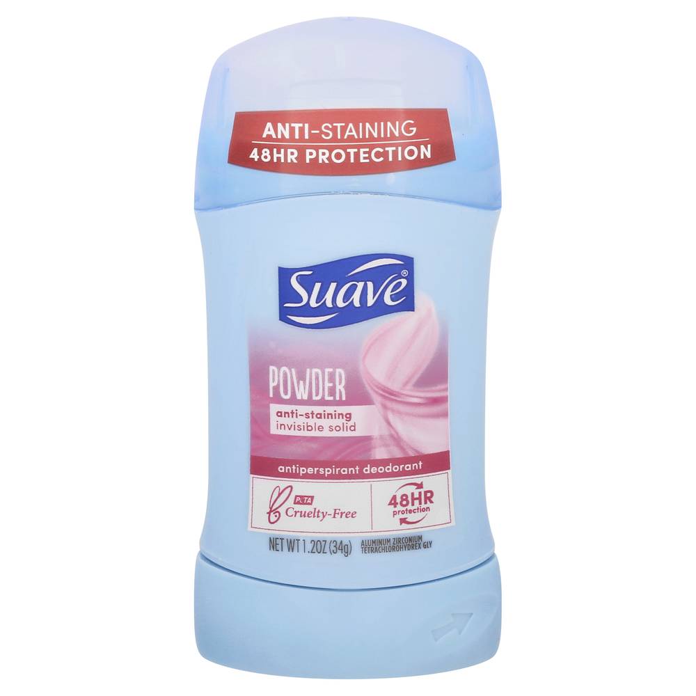 Suave Anti-Staining Powder Solid Deodorant (1.2 oz)
