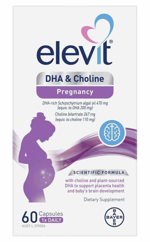 Elevit DHA & Choline Pregnancy Capsules 60s