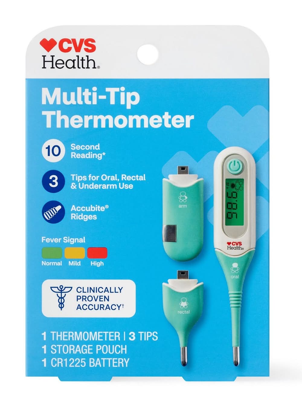 CVS Pharmacy Flexible Tip 3-in-1 Digital Thermometer