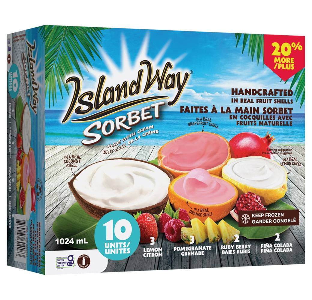 Island Way Sorbet, 1024 Ml / Island Way Sorbet, 1024 Ml