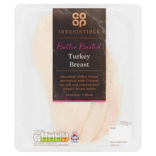 Co-Op Irresistible Butter Basted Turkey Breast 120g
