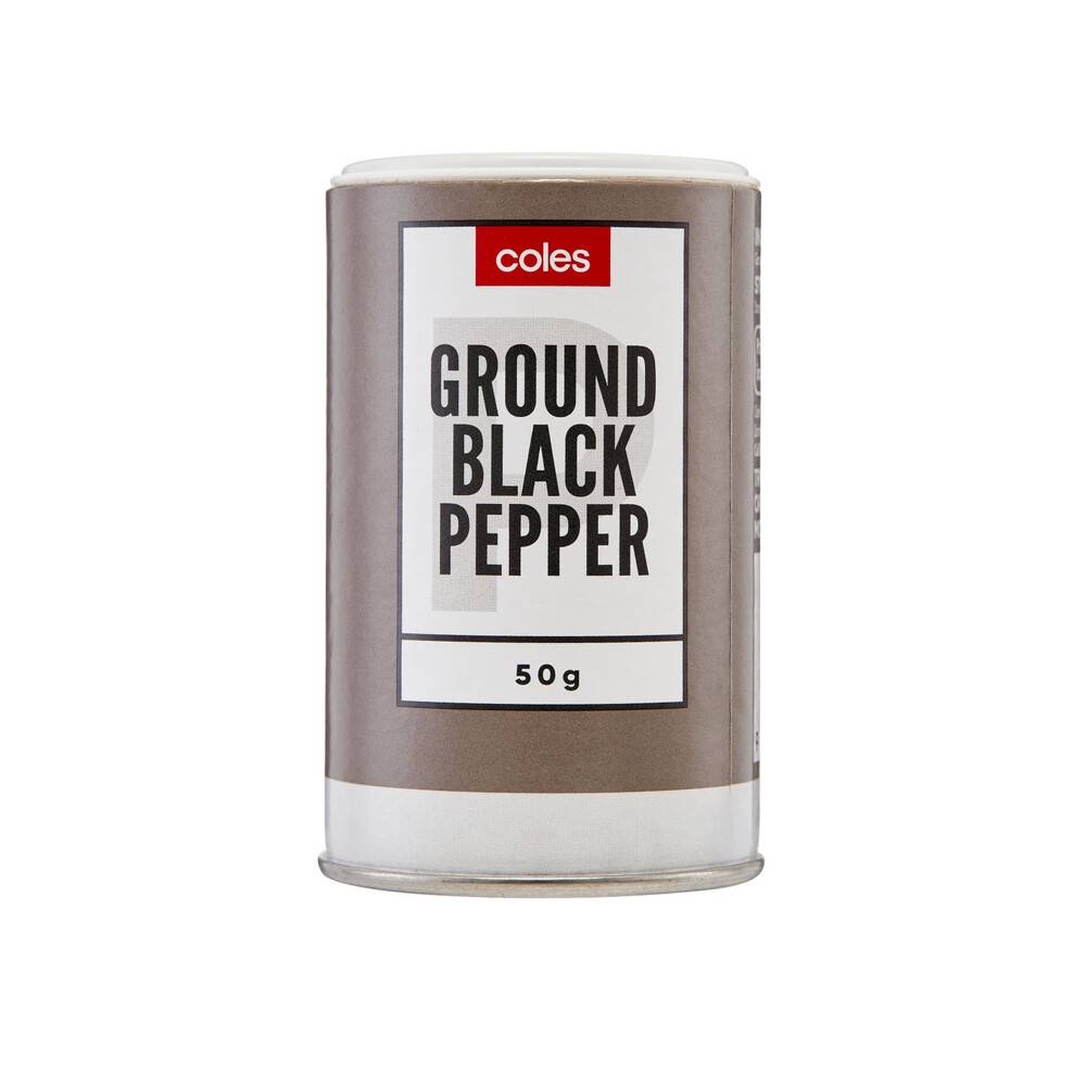 Coles Ground Black Pepper 50 Gram