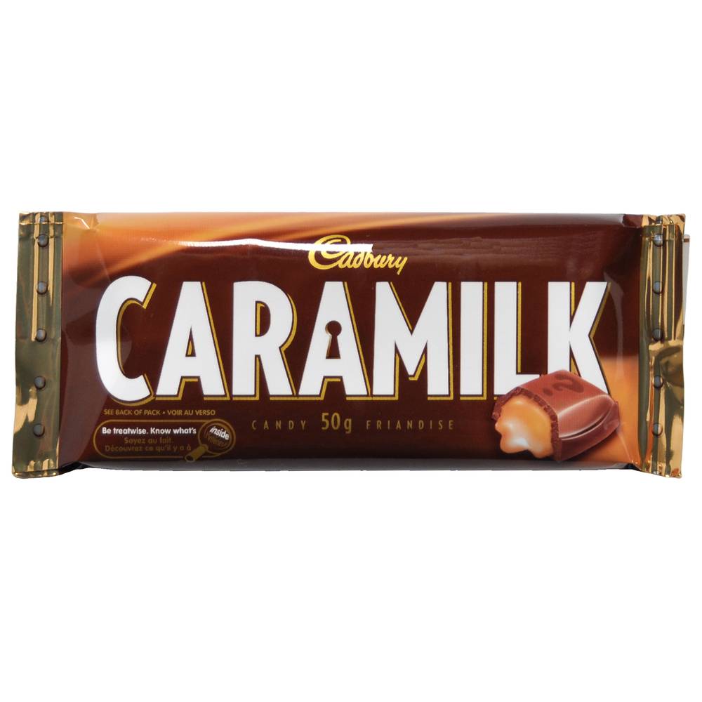 Cadbury caramilk barre de chocolat (caramel)