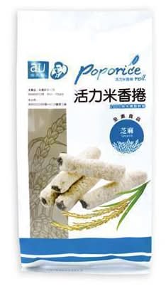 阿久師-活力米香捲-芝麻(144g/袋)