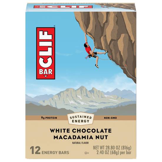 Clif Bar White Chocolate Macadamia Nut Energy Bars (12 ct)