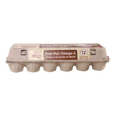 Conestoga Farms Free Run Omega 3 Large White Eggs (12 ct)