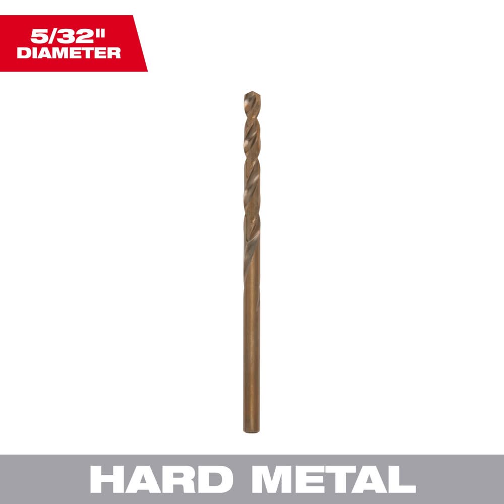Milwaukee Red Helix 5/32 In. X 3-1/8 In. L Steel Thunderbolt Drill Bit Round Shank 1 Pc