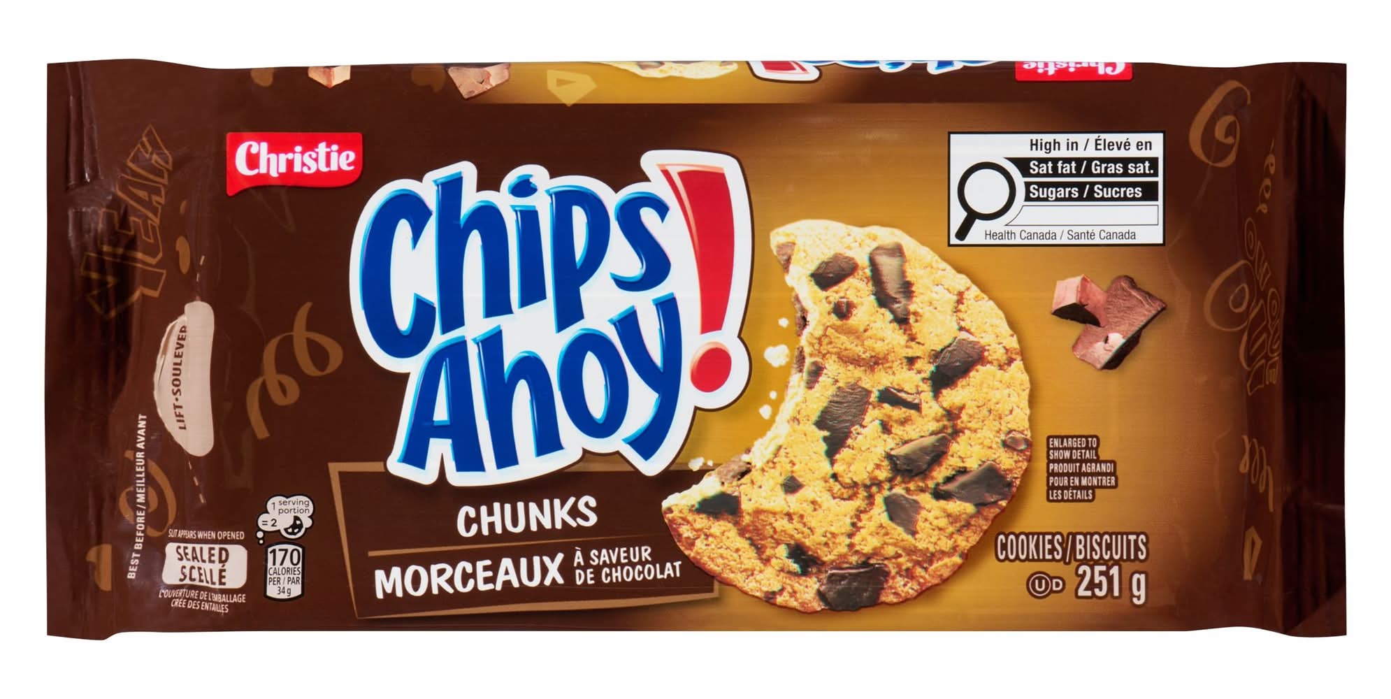 Chips Ahoy! Cookies, Chocolate Chunks (251 g)