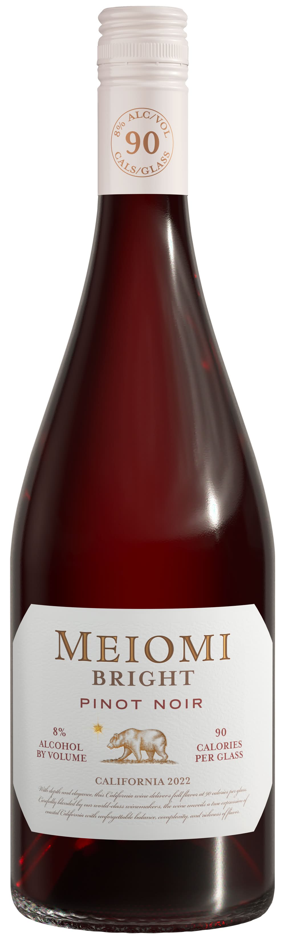 Meiomi Bright Pinot Noir California Red Wine, 2022 (750 ml)