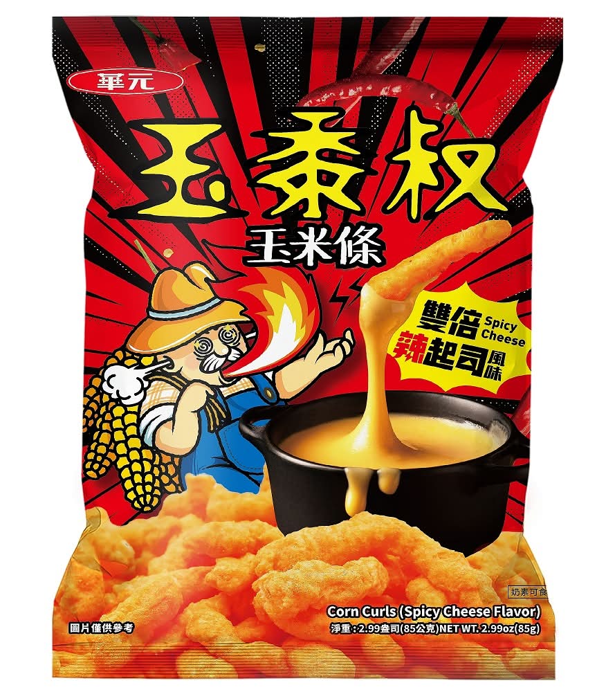 華元玉米條雙倍辣起司口味85g <85g克 x 1 x 1Bag包>