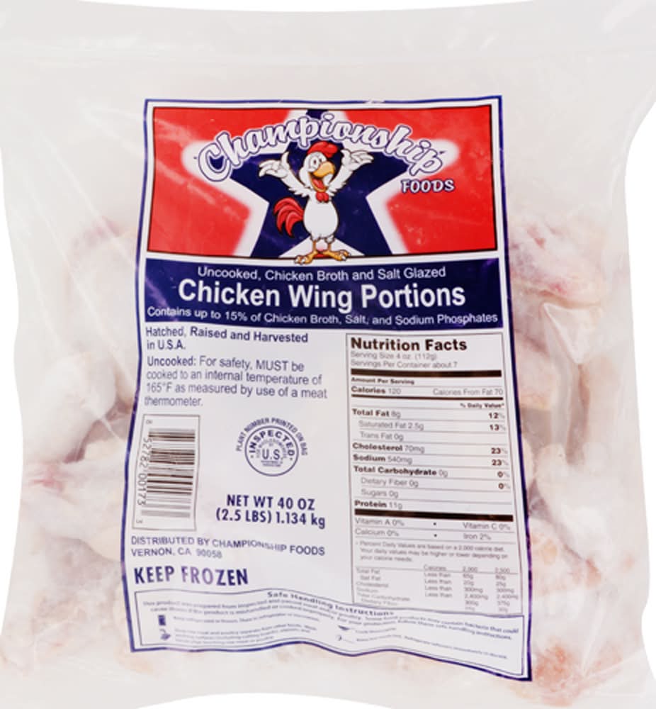 Championship Foods Chicken Wings (40 oz)