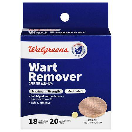Walgreens Medicated Wart Remover Patches (18 ct)