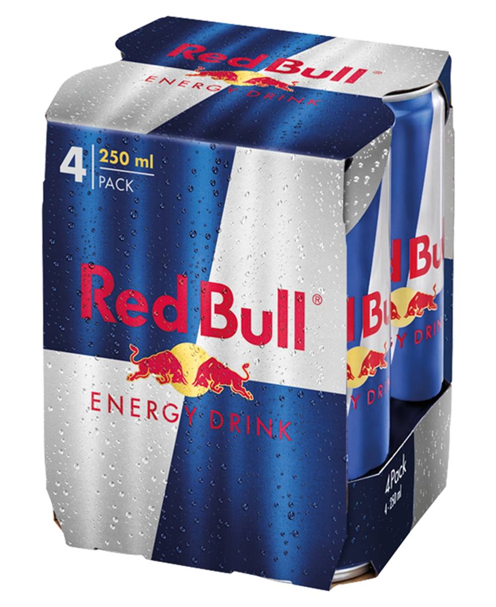 Red Bull Energy Drink 4 X 250Ml Pack