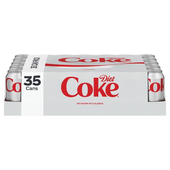 Diet Coke No Sugar No Calories Classic Cola Soda (35 pack, 12 fl oz)